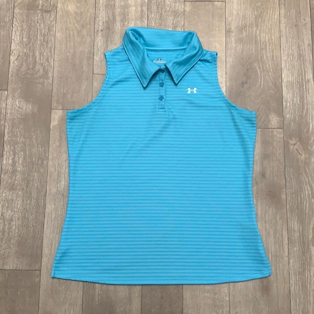 Womens Under Armour Golf Polo Sleeveless Shirt